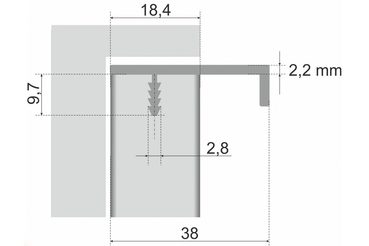 Мебельная ручка ray rt009sc.1/000/600